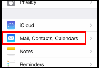 click mail contacts calendars